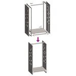 vidaXL Portant de bois chauffage blanc 40x30x80 cm