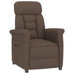 vidaXL Fauteuil inclinable marron Marron foncé 70.5 x 96.5 x 95 cm