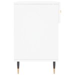 vidaXL Banc à chaussures blanc 102x35x55 cm bois d'ingénierie