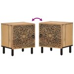 vidaXL Table de chevet 40x33x46 cm Bois de manguier solide