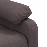 vidaXL Fauteuil électrique de massage Marron foncé Tissu