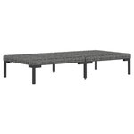 vidaXL Salon de jardin 8 Pièces avec coussins Résine tressée Gris foncé