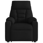 vidaXL Fauteuil inclinable électrique noir tissu