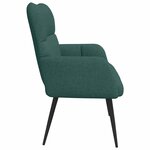 vidaXL Sofa 2 places Vert foncé 115 x 61 x 87 cm Tissu