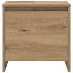 vidaXL Cabinet de chevet chêne artisanal 45 x 34 x 44.5 cm