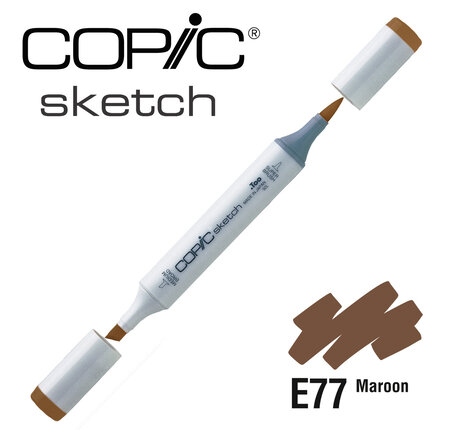 Marqueur à l'alcool Copic Sketch E77 Maroon