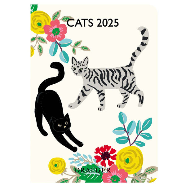 Agenda De Poche 2025 - Chats Blancs - Draeger paris