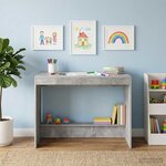 vidaXL Bureau de lit Gris béton Bois d'ingénierie 100 x 45 x 75 cm