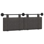 vidaXL Tête de lit suspendue Noir PU antique