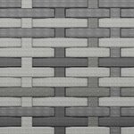 vidaXL Canapé de jardin 3 places avec coussins Gris Résine tressée