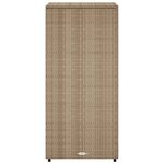 vidaXL Armoire de rangement de jardin beige 50x55x115cm résine tressée