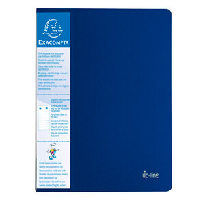 Porte vues A4 20vues UP-LINE Opaque bleu EXACOMPTA