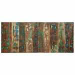 vidaXL Tête de lit multicolore 120 cm bois massif récupération