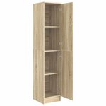 vidaXL Highboard Chêne sonoma 35 x 39 x 168 cm Bois d'ingénierie