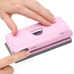 Perforateur multi-trous pour agenda  rose RAPESCO