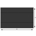 Tectake Bâche de piscine rectangulaire noire - 500 x 800 cm