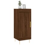 vidaXL Buffet Chêne marron 34 5x34x90 cm Bois d'ingénierie