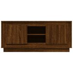 vidaXL Meuble TV chêne marron 102x35x45 cm bois d'ingénierie