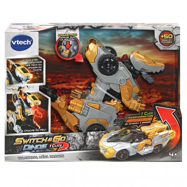 Switch  and  go dinos 1 click vulcanion lemega dragon