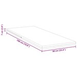 vidaXL Coussins de Matelas Blanc 90 x 190 cm