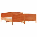 vidaXL Cadre de lit sans matelas cire marron 160x200cm bois pin massif