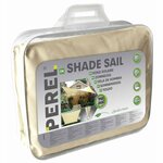 Perel Voile d'ombrage carrée 5 m Couleur crème GSS4500