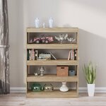 vidaXL Bibliothèque/Séparateur de pièce chêne sonoma 100x30x135 cm