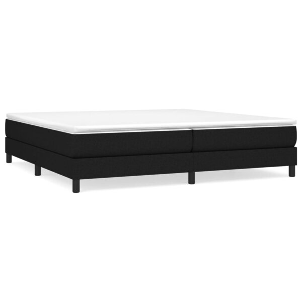 vidaXL Cadre de lit sans matelas noir 200x200 cm tissu