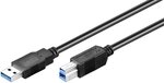 Cable Goobay USB 3.0 Type A - B 3m MM (Noir)