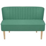 vidaXL Canapé 117 x 55 5 x 77 cm Tissu Vert