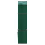 vidaXL Porte-bûches vert 120x45x210 cm acier galvanisé