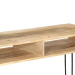 vidaXL Table console Bois de manguier massif 115 x 35 x 76 cm