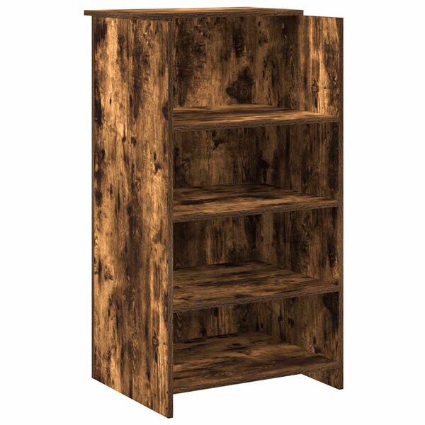 vidaXL Bureau de réception chêne fumé 55x50x103 5 cm bois d'ingénierie