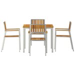Ensemble de Salle à Manger de Jardin 5 Pièces en Bois d'Acacia Massif