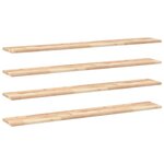 vidaXL Étagères flottantes 4 Pièces 120x20x2 cm acacia massif non traité