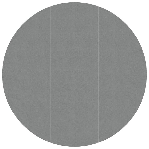 vidaXL Bâche de piscine gris clair Ø396 cm géotextile polyester