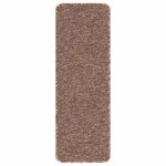 vidaXL Tapis Antidérapants pour Escaliers 15 Pièces Marron 60 x 25 cm PP