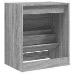 vidaXL Armoire à chaussures sonoma gris 60x42x69 cm bois d'ingénierie