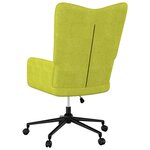 vidaXL Chaise de relaxation Vert Tissu