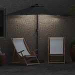 vidaXL Parasol de jardin Anthracite 294 x 150 x 224 cm tissu
