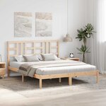 vidaXL Cadre de lit sans matelas 160x200 cm bois massif