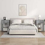 vidaXL Cabinet de chevet Gris Sonoma 55 x 31 x 76 cm Bois d'ingénierie