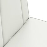 vidaXL Fauteuil de sol ajustable Blanc Simili cuir
