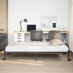 vidaXL Cadre de lit sans matelas pliable noir 100x200 cm acier