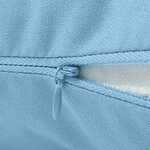 vidaXL Oreiller d'extérieur lot de 4 60 x 40 cm Bleu clair