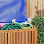 vidaXL Boîte de rangement de jardin 75x75x58 cm bois massif d'acacia