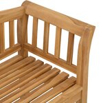 vidaXL Banc de jardin Marron 120 x 53 5 x 85 cm Bois de teck solide