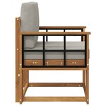 vidaXL Canapé d’extérieur Bois d'acacia massif et polyester