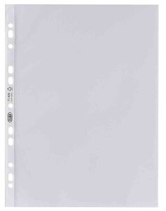 Pqt de 100 Pochettes perforées Premium A4 PP 0,12 mm transparentes ELBA