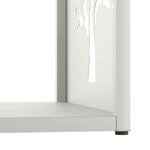 vidaXL Portant de bois chauffage blanc 40x40x40 cm